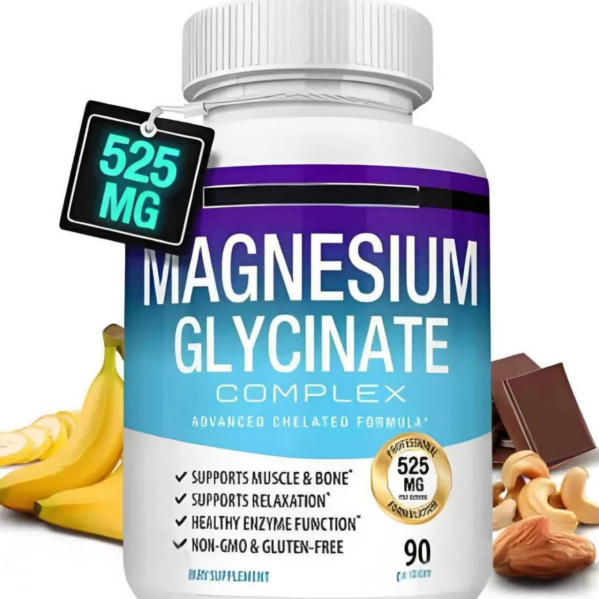 Magnesium Glycinate Capsules — Gentle Sleep & Stress Relief